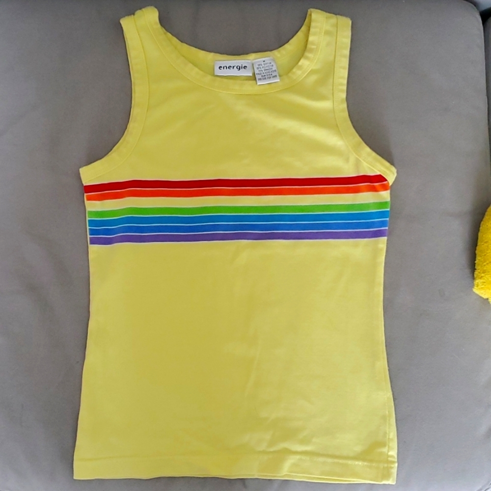 Yellow 90s rainbow tank - Energie